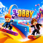 Play Obby Snowboard Parkour now!